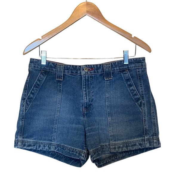 Tommy Hilfiger Denim Shorts Blue, Women's Casual Summer Shorts Y2K 2004 - Picture 1 of 9